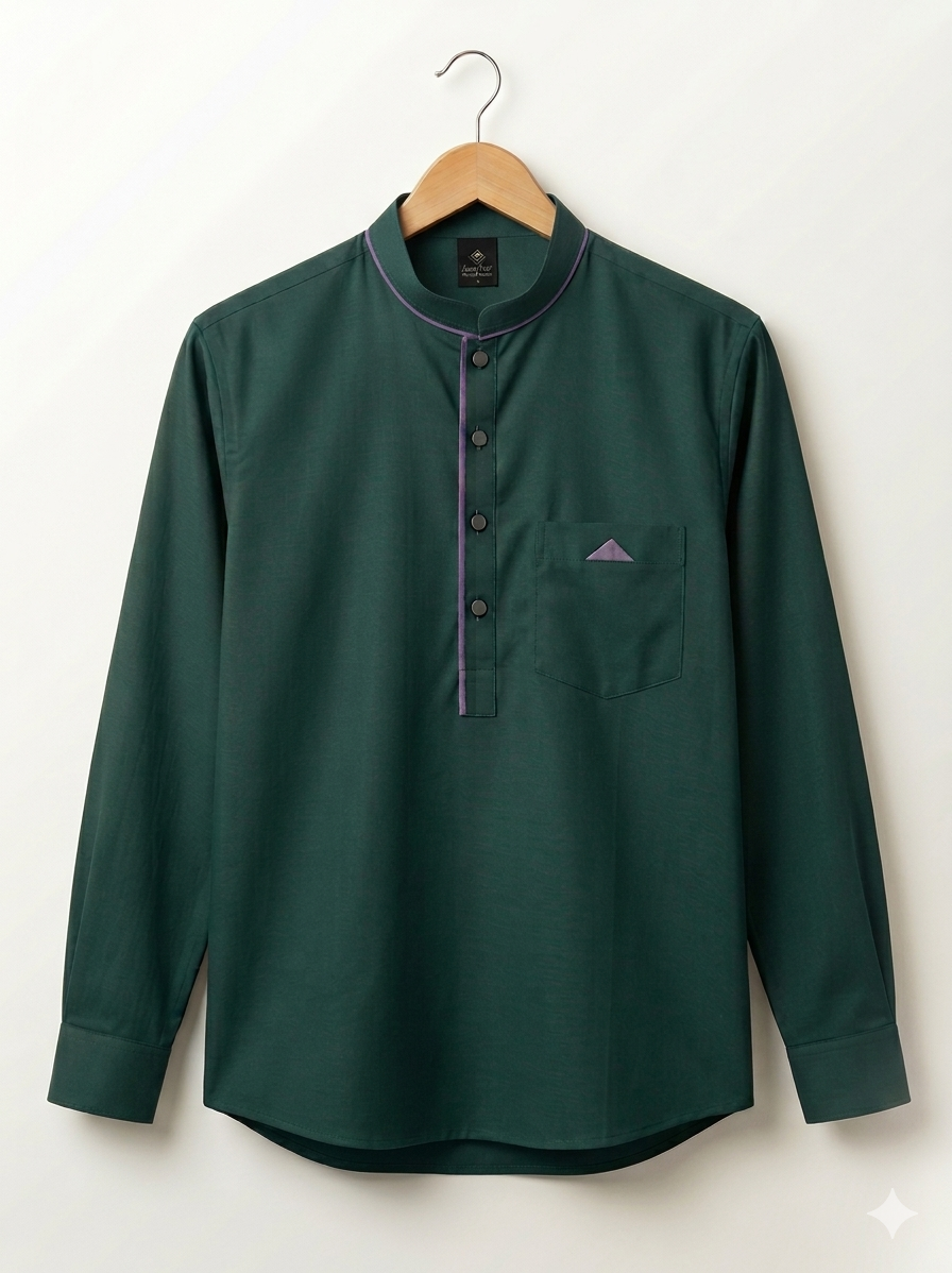Premium Full Sleeve Katua ( Deep Green)-PM707 Premium Full Sleeve Katua ( Deep Green)-PM707