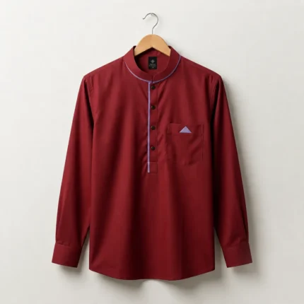 Premium Full Sleeve Katua (Maroon)- PM 703