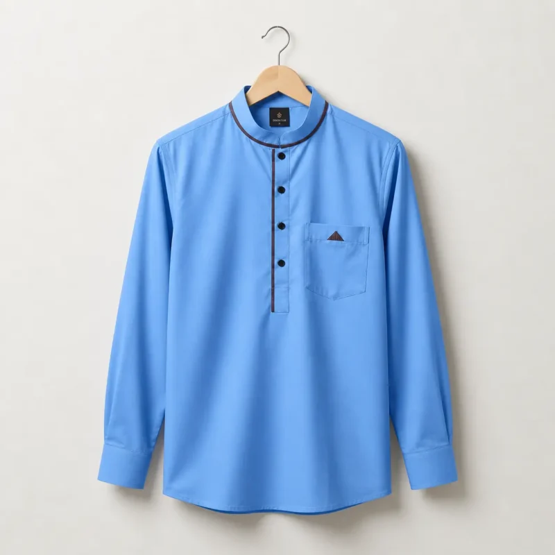 Premium Full Sleeve Katua (Sky Blue)- PM 706