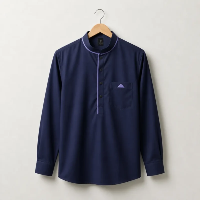 Premium Full Sleeve Katua (Navy Blue)- PM 702